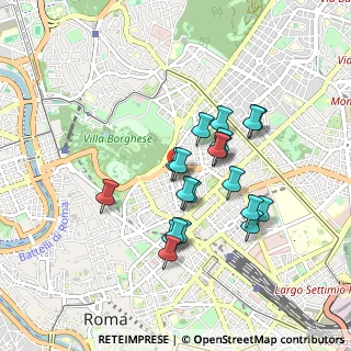 Mappa Via Romagna, 00187 Roma RM, Italia (0.7905)