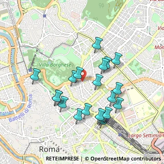 Mappa Via Romagna, 00187 Roma RM, Italia (0.964)