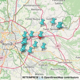 Mappa Via Nicola Saliola, 00132 Roma RM, Italia (7.23643)