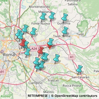 Mappa Via Nicola Saliola, 00132 Roma RM, Italia (8.6175)