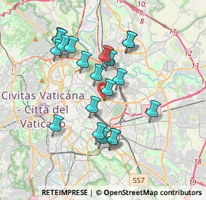 Mappa Viale Regina Margherita, 00100 Roma RM, Italia (3.5085)