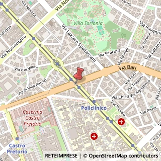 Mappa Via morgagni giovanni battista 6, 00161 Roma, Roma (Lazio)