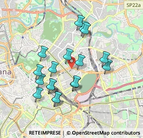 Mappa Via Forlì, 00100 Roma RM, Italia (1.79278)