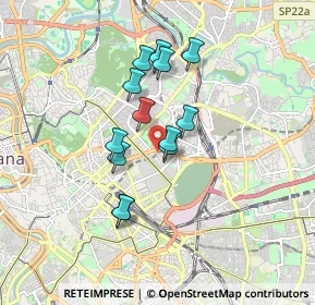 Mappa Via Forlì, 00100 Roma RM, Italia (1.43769)