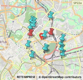 Mappa Via Forlì, 00100 Roma RM, Italia (1.63688)