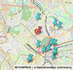 Mappa Via Forlì, 00100 Roma RM, Italia (2.35571)