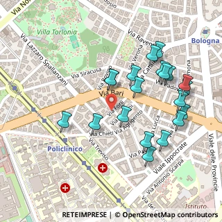 Mappa Via Forlì, 00100 Roma RM, Italia (0.263)