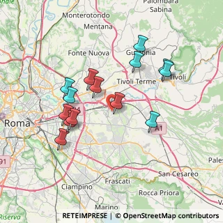 Mappa Via Alberto Marvelli, 00132 Roma RM, Italia (7.48267)