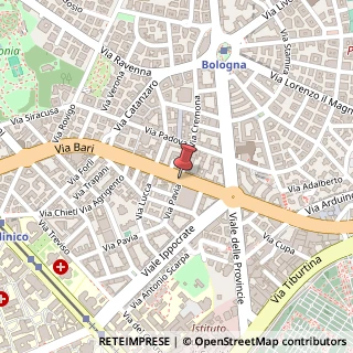 Mappa Via Catania,  70, 00161 Roma, Roma (Lazio)