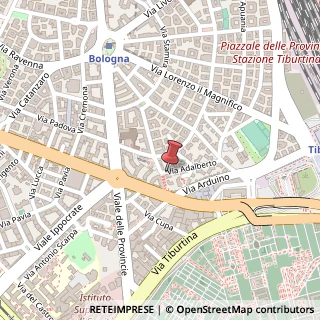 Mappa Via Adalberto,  13, 00162 Roma, Roma (Lazio)