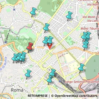 Mappa Corso d'Italia, 00187 Roma RM, Italia (1.362)