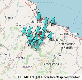Mappa Via Roma, 86030 Tavenna CB, Italia (9.3615)