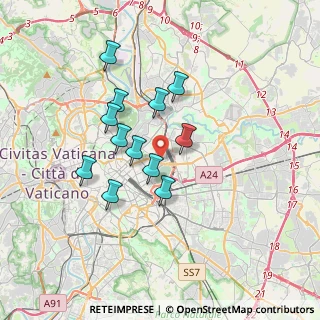 Mappa Via Ariberto da Intimiano, 00162 Roma RM, Italia (3.08917)