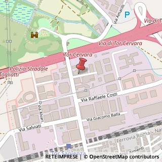 Mappa Via fontanesi antonio 7, 00155 Roma, Roma (Lazio)