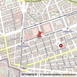Mappa Viale Giulio Cesare, 95, 00192 Roma, Roma (Lazio)