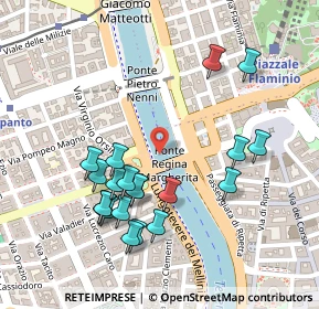 Mappa Ponte Regina Margherita, 00186 Roma RM, Italia (0.2625)