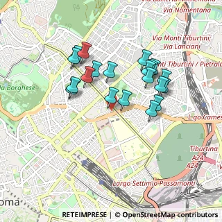 Mappa Via Andrea Cesalpino, 00161 Roma RM, Italia (0.8505)