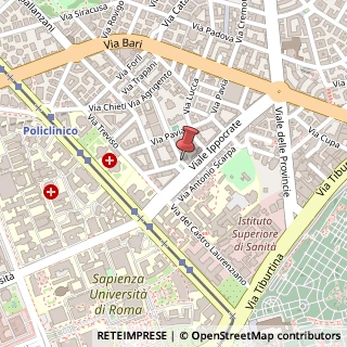 Mappa Largo Ettore Marchiafava,  3, 00161 Roma, Roma (Lazio)