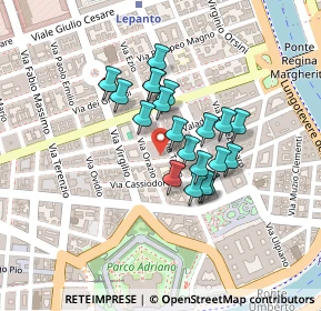 Mappa Via Tacito, 00197 Roma RM, Italia (0.1655)