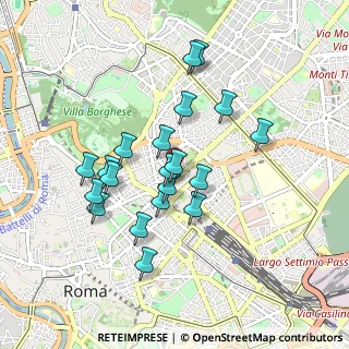 Mappa Via Servio Tullio, 00187 Roma RM, Italia (0.8445)