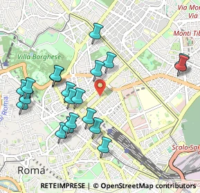 Mappa Via Castelfidardo, 00185 Roma RM, Italia (1.1045)