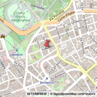 Mappa Via Ludovisi, 36, 00187 Roma, Roma (Lazio)