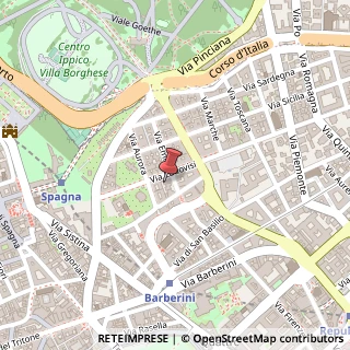 Mappa Via Ludovisi, 36, 00187 Roma, Roma (Lazio)