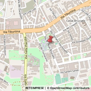 Mappa Via di Casal Bruciato,  15, 00159 Roma, Roma (Lazio)