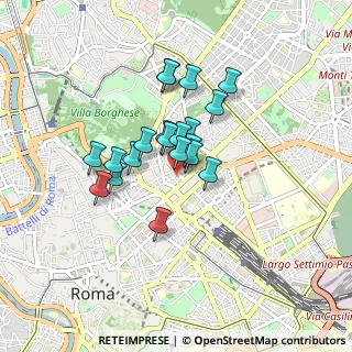 Mappa Via Silvio Spaventa, 00187 Roma RM, Italia (0.654)