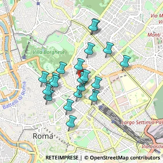 Mappa Via Silvio Spaventa, 00187 Roma RM, Italia (0.8245)