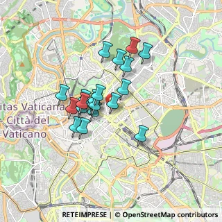 Mappa Via Silvio Spaventa, 00187 Roma RM, Italia (1.3895)