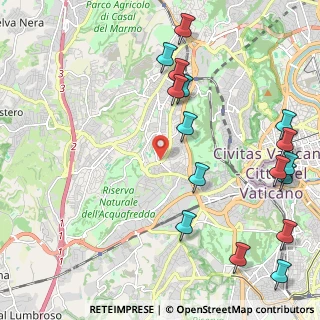 Mappa Via Mattia Battistini, 00165 Roma RM, Italia (2.875)
