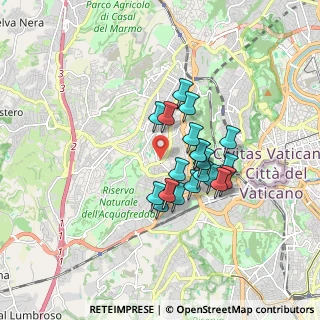 Mappa Via Mattia Battistini, 00165 Roma RM, Italia (1.383)
