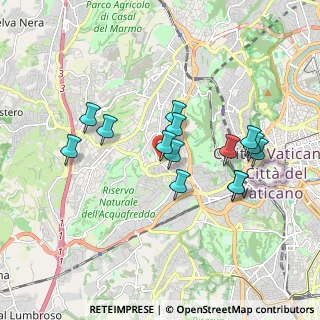 Mappa Via Mattia Battistini, 00165 Roma RM, Italia (1.70929)