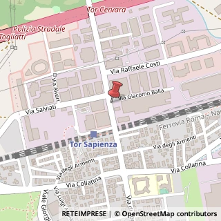 Mappa Via Giacomo Balla, 68, 00155 Roma, Roma (Lazio)