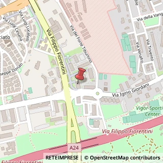 Mappa Via del Forte Tiburtino, 00159 Roma, Roma (Lazio)
