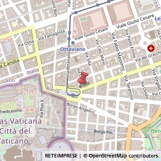 Mappa Via Catone,  6, 00192 Roma, Roma (Lazio)