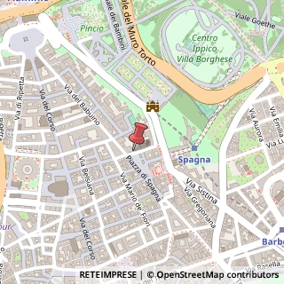 Mappa Piazza di Spagna, 5, 00187 Roma, Roma (Lazio)