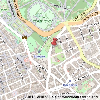 Mappa Via di Porta Pinciana, 6, 00187 Roma, Roma (Lazio)