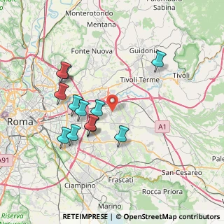 Mappa Via Felice Corini, 00132 Roma RM, Italia (7.44583)