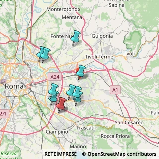 Mappa Via Felice Corini, 00132 Roma RM, Italia (7.26182)