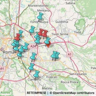 Mappa Via Felice Corini, 00132 Roma RM, Italia (8.7855)