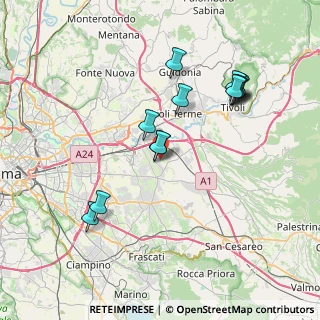 Mappa Via Montepagano, 00132 Roma RM, Italia (7.88385)