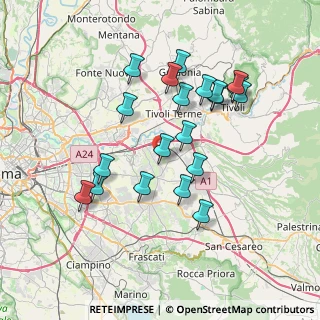 Mappa Via Montepagano, 00132 Roma RM, Italia (7.3765)