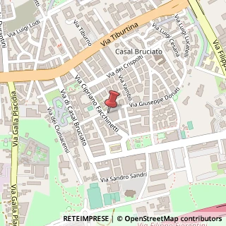 Mappa Via Giuseppe Donati, 46, 00159 Roma, Roma (Lazio)
