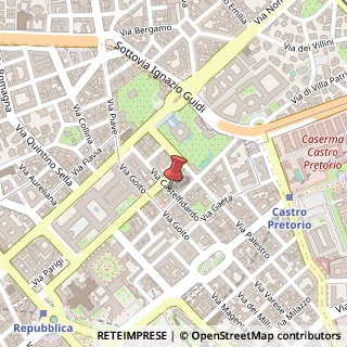 Mappa Via Castelfidardo,  50, 00185 Roma, Roma (Lazio)