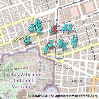 Mappa Via Vespasiano, 00192 Roma RM, Italia (0.218)