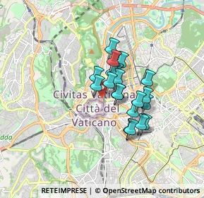Mappa Via Vespasiano, 00192 Roma RM, Italia (1.22)