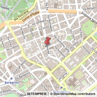 Mappa Via Piemonte, 42, 00187 Roma, Roma (Lazio)