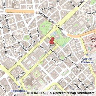 Mappa Via Castelfidardo, 34, 00185 Roma, Roma (Lazio)